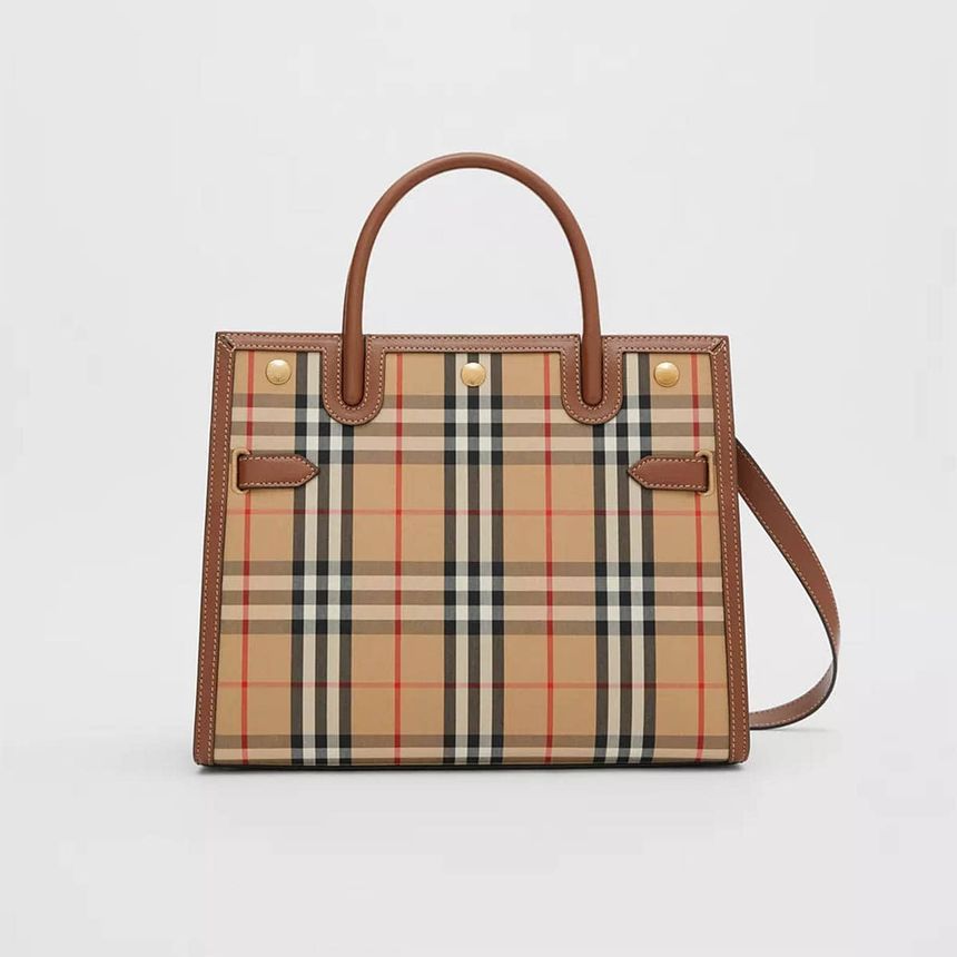 Burberry Vintage Check Two Handle Bag (Medium) 8024685