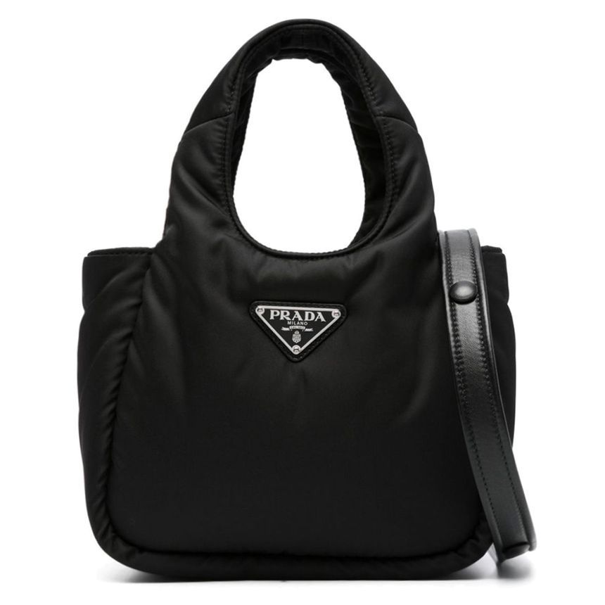 Prada Padded Tote/Shoulder Bag Black 1BA359 RCCJ F0002
