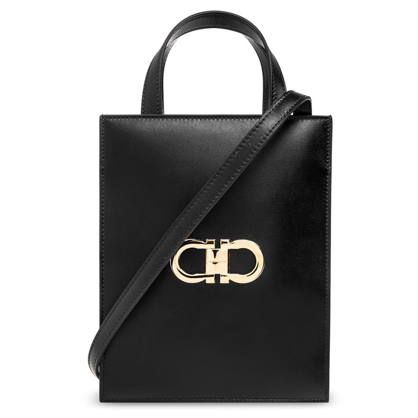 Salvatore Ferragamo Mini Tote/Crossbody Bag Black 21-8358 0771687