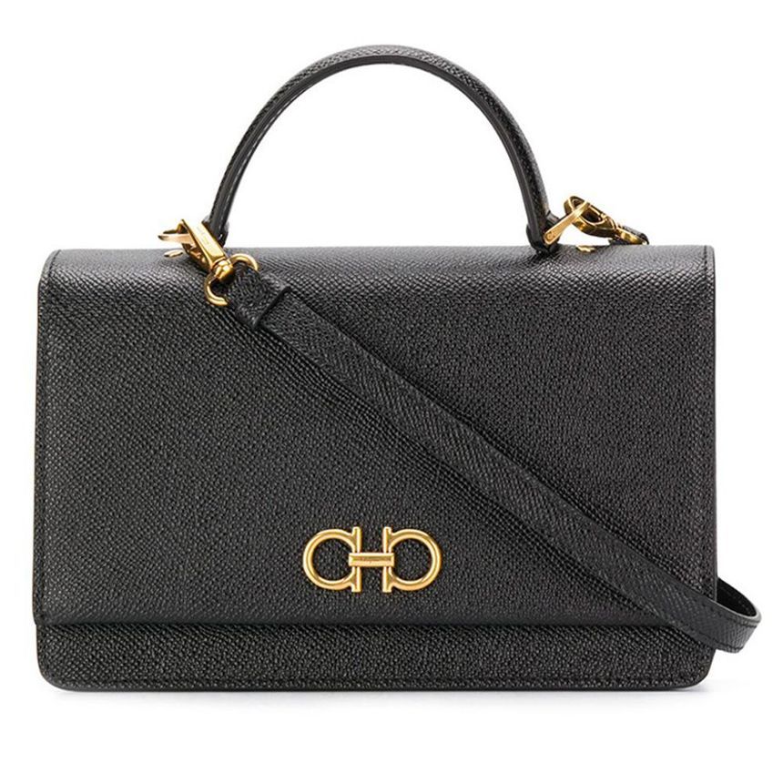 Salvatore Ferragamo Mini Shoulder Bag Black 22-D866