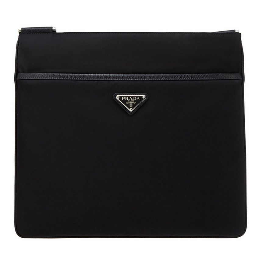 Prada Nylon Crossbody Bag Black 2VH118 2DMH F0002