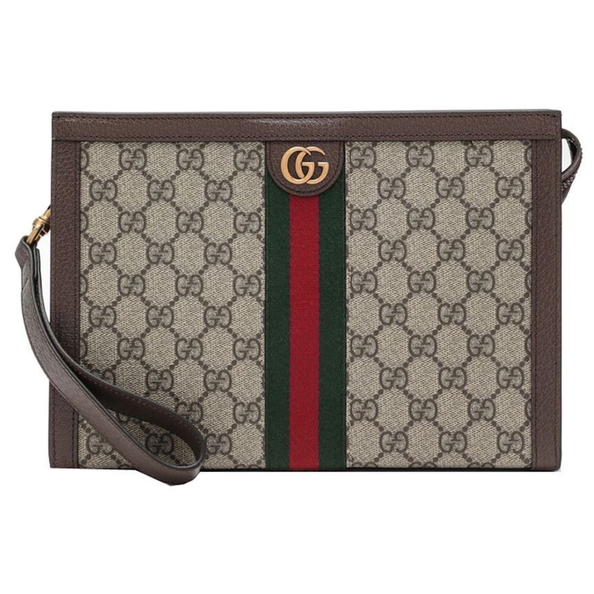 Gucci Beige/Ebony Ophidia Clutch Bag 760243 96IWT 8745