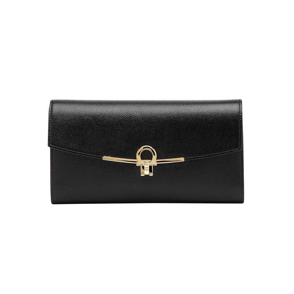 Salvatore Ferragamo Chain Shoulder Bag Black 22-C941 0674023