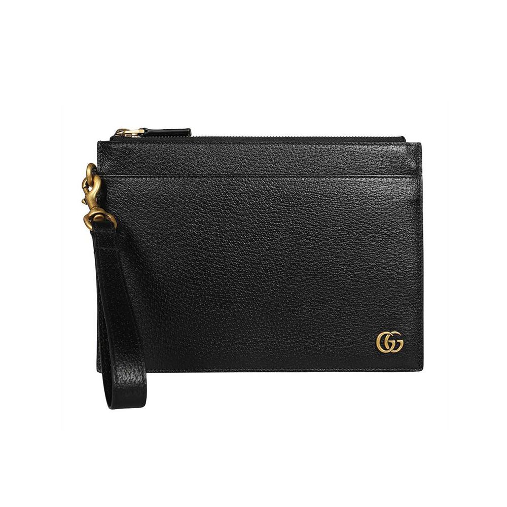 Gucci Gold GG Mont Clutch Bag 658562 DJ20T 1000