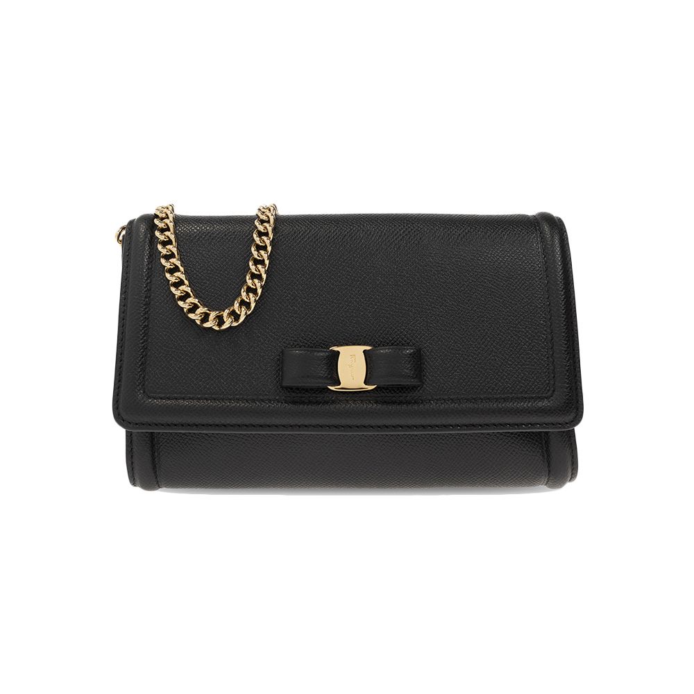 Salvatore Ferragamo Mini Chain Shoulder Bag Black 21-2976 0759592