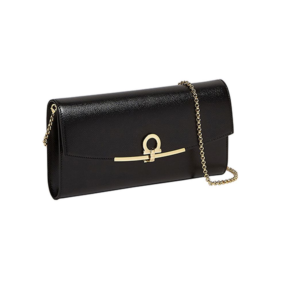 Salvatore Ferragamo Flap Chain Clutch/Shoulder Bag 21-2965 0758670