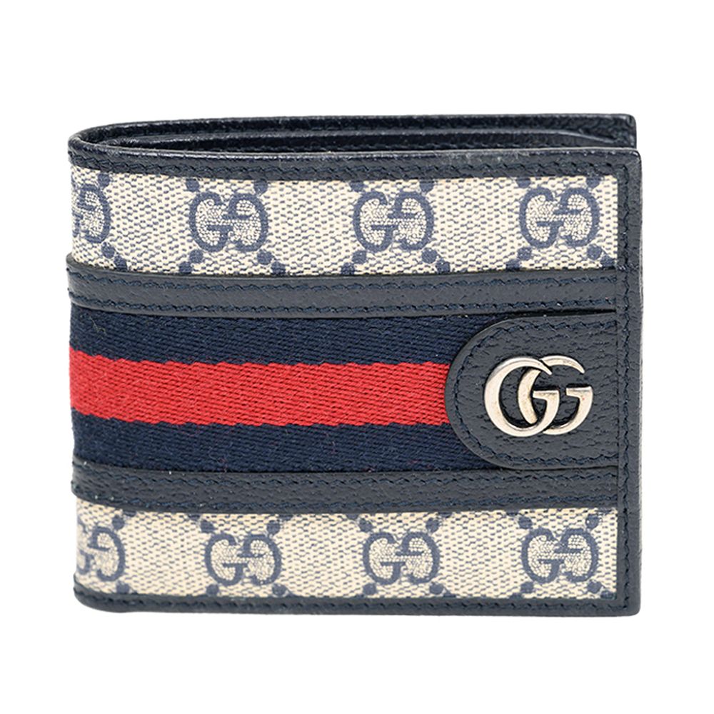Gucci Supreme Navy GG Ophidia Ring Wallet 597606 96IWN 4076