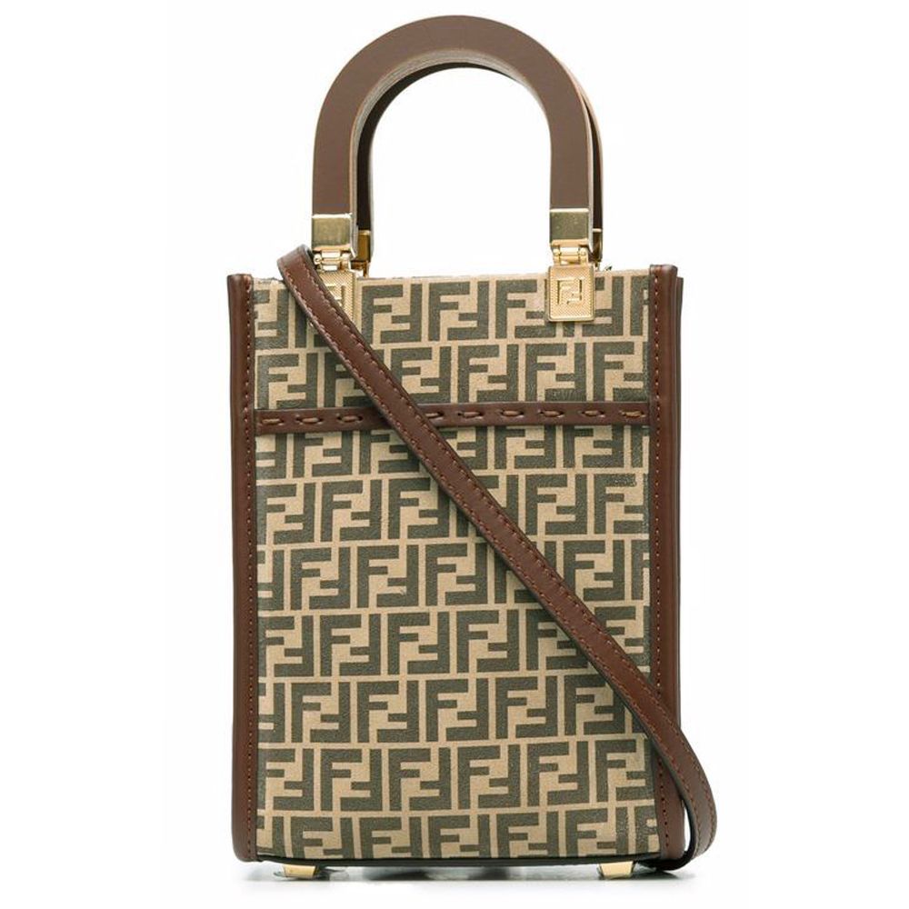 Fendi Mini Crossbody Bag with Shine Logo 8BS051 AFIS F1F2V