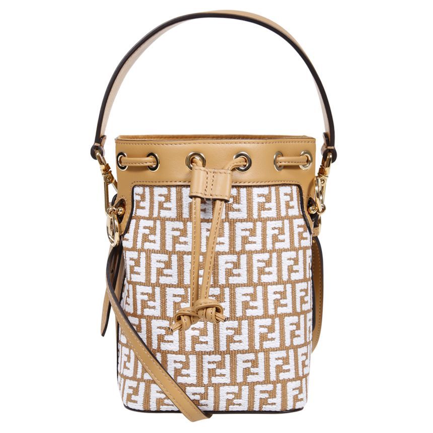 Fendi Mini Raffia Bucket Bag 8BS010 AQ19 F1MB1