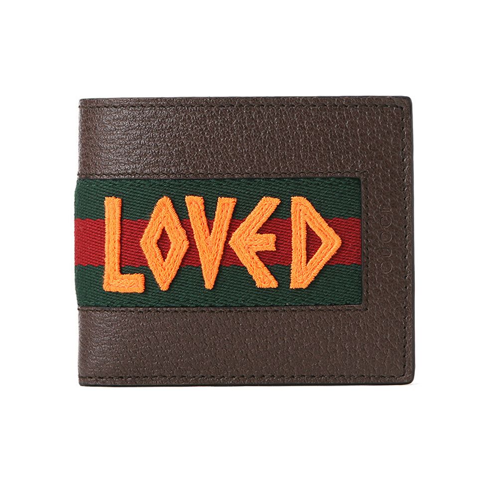 Gucci Brown Webbed Ring Wallet 408827 DJ2EN 2572