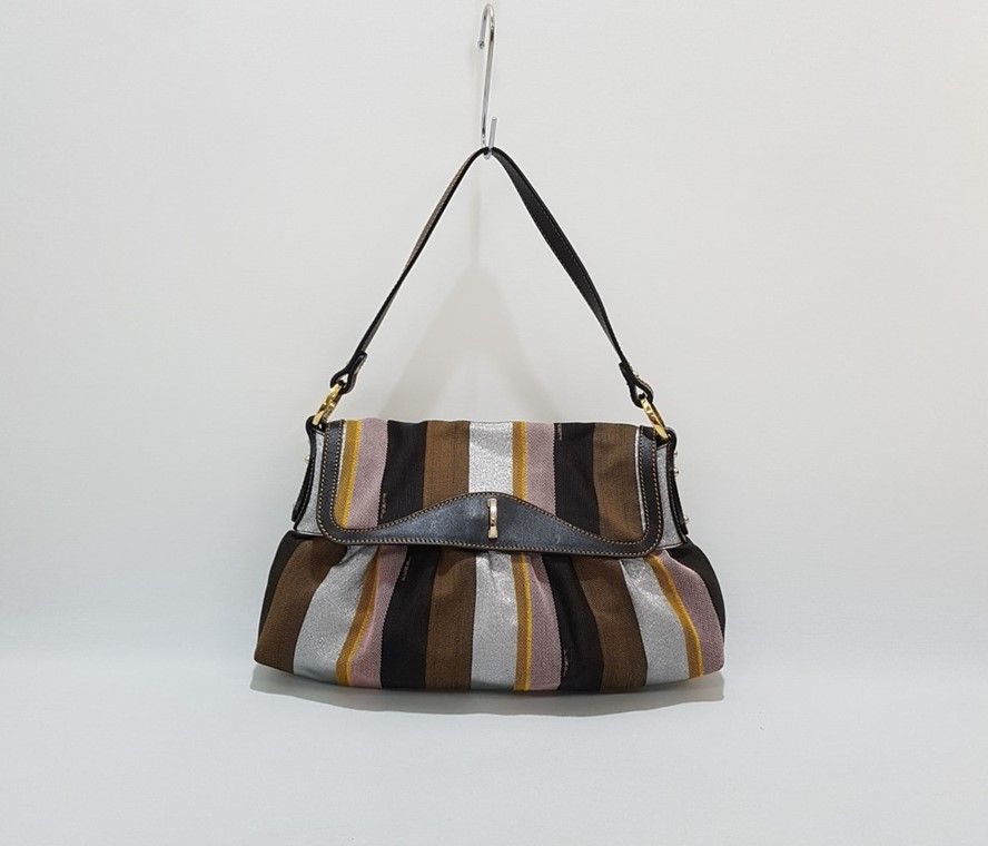 Fendi Tod Jacquard Shoulder Bag SKU 12345