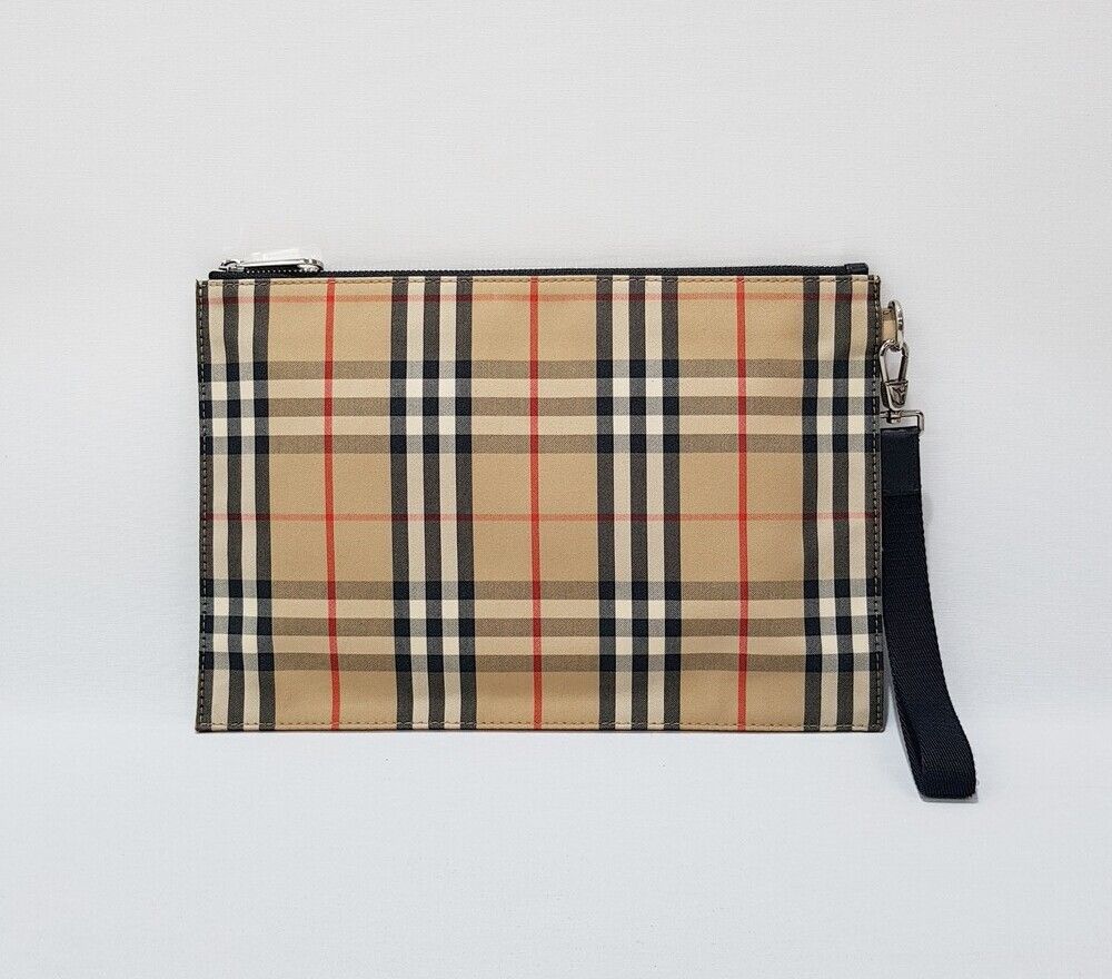 Burberry Vintage Check Clutch Bag Canvas SKU: One Size