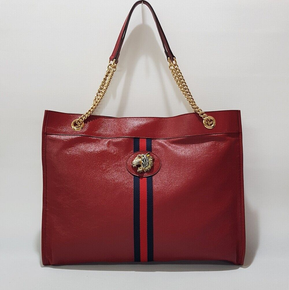 Gucci Tiger Web Laza Shopper Bag 537219