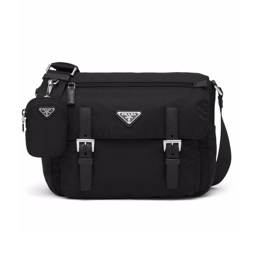 Prada Black Nylon Shoulder Bag 1BD953 RV44 F0002