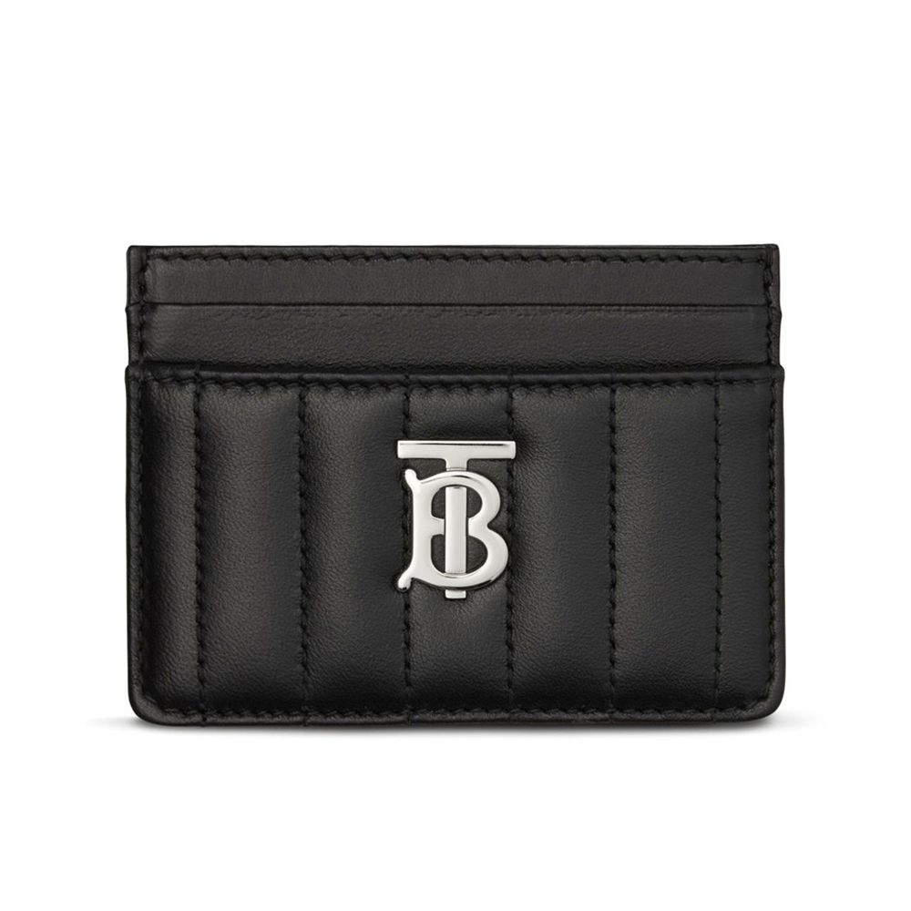 Burberry Quilted Leather Rolla Card Wallet Black 8064826