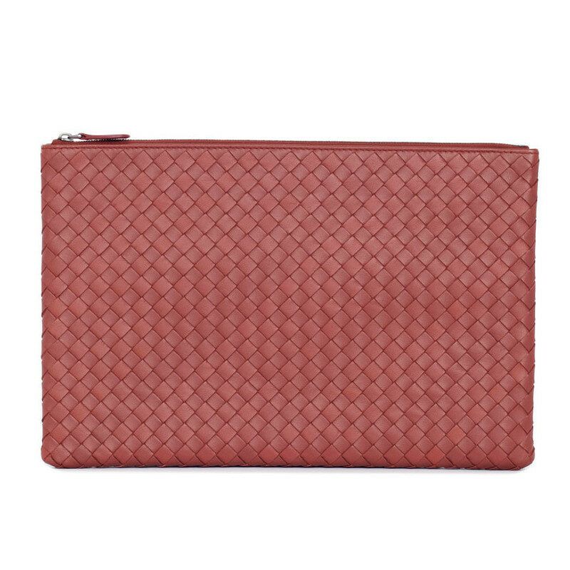 Bottega Veneta Intricato Clutch 355261 V0010 2217 Brown Large