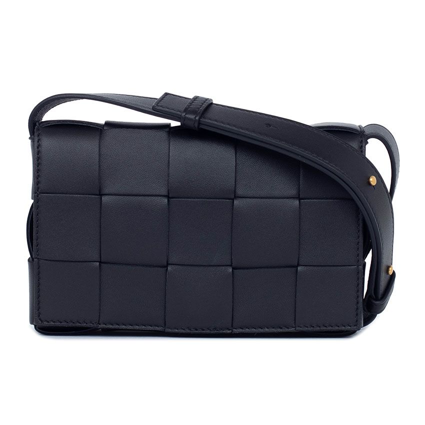 Bottega Veneta Cassette Bag 730848 Black VMAY1 8425