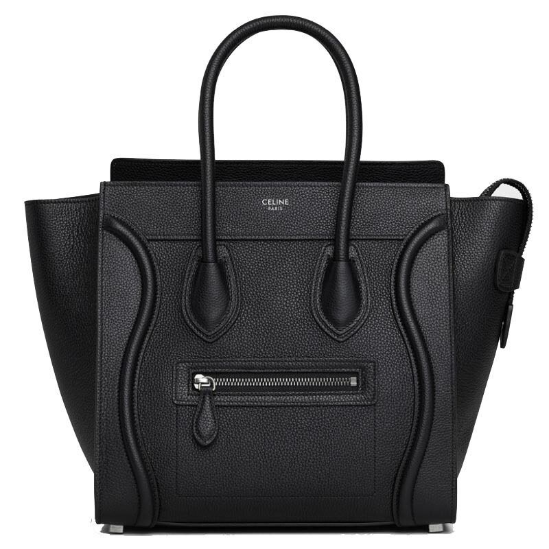 Celine Micro Luggage Bag in Black 189793DRU.38NO