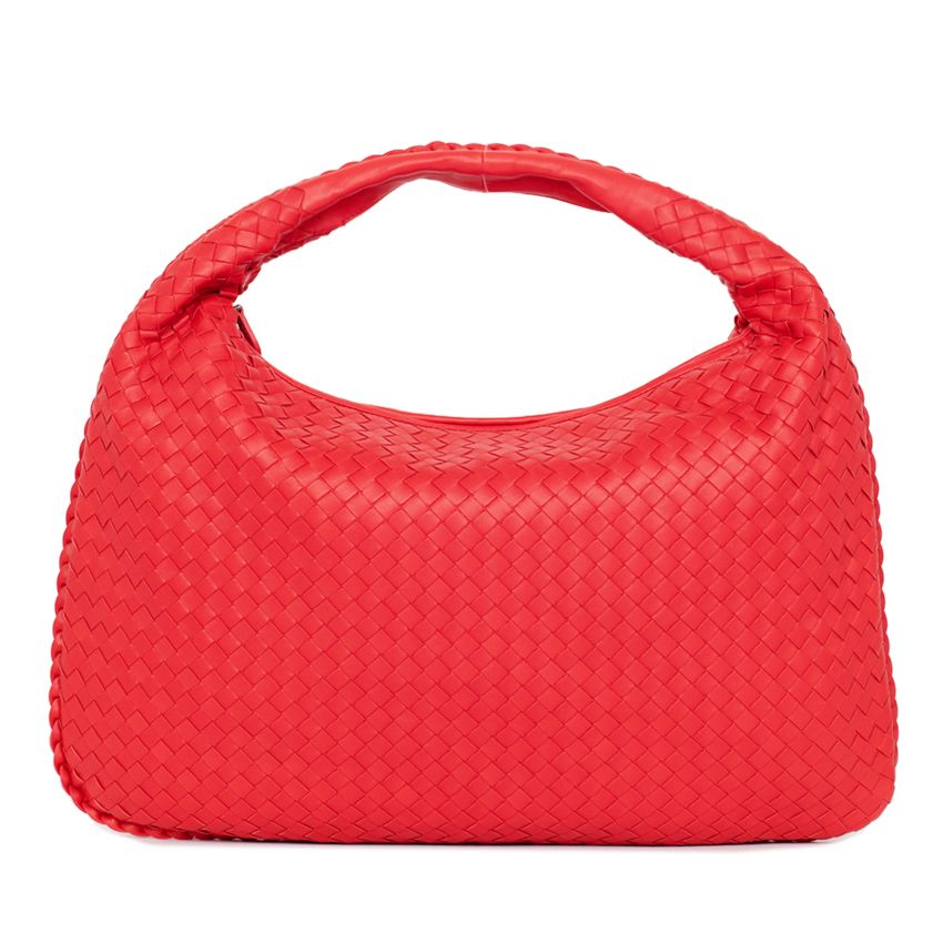 Bottega Veneta Red Leather Hobo Bag 115654 V0016 6577