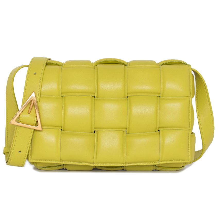 Bottega Veneta Padded Cassette Bag Yellow Green 591970 VCQR1 3520