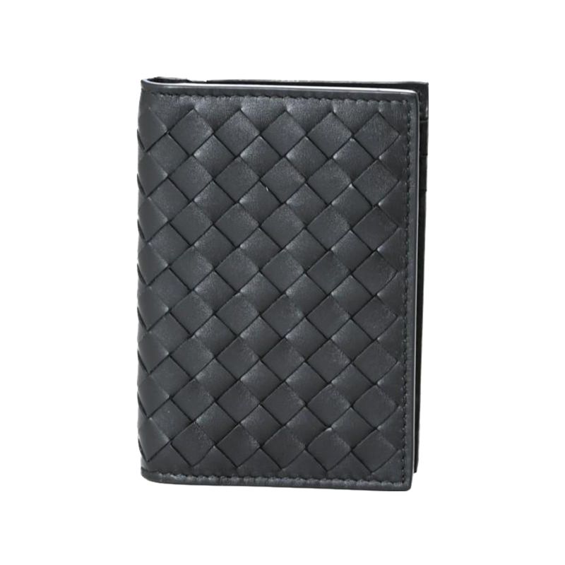 Bottega Veneta Woven Card Wallet Black 464902 V4651 1000
