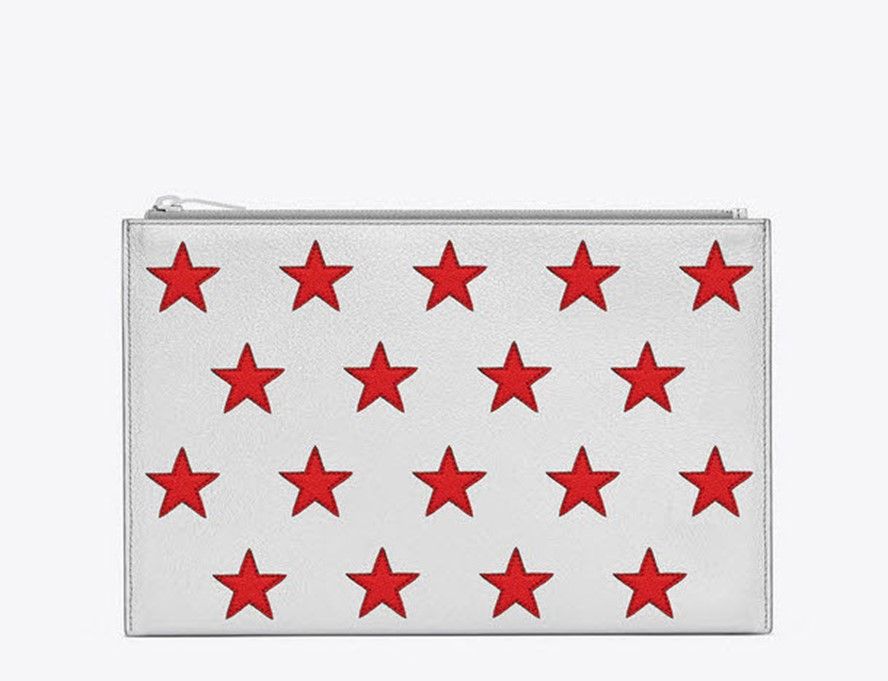 Saint Laurent Red Star Point Pouch & Clutch 397303