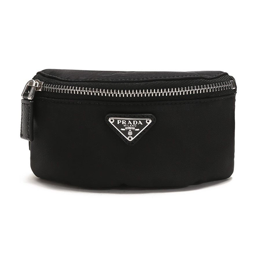 Prada Black Triangle Logo Arm Banding Pouch 2TT095