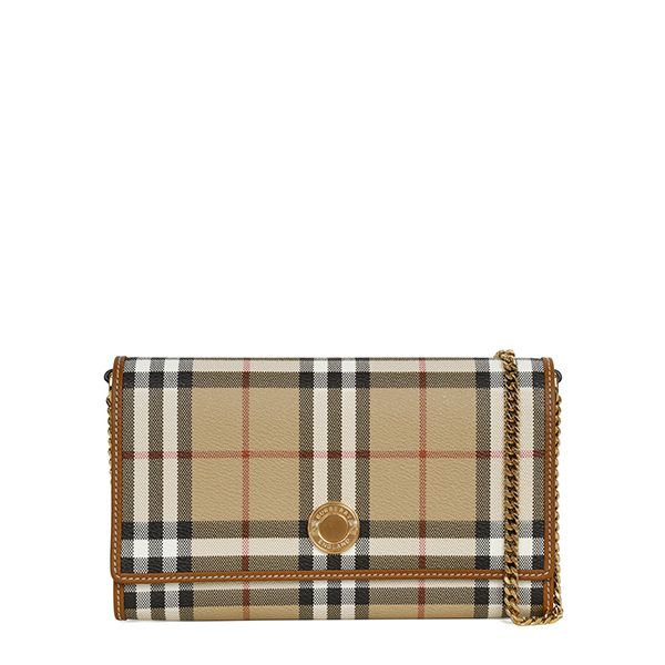 Burberry Chain Strap Check Wallet Bag 8094420 Beige | Defective Stock
