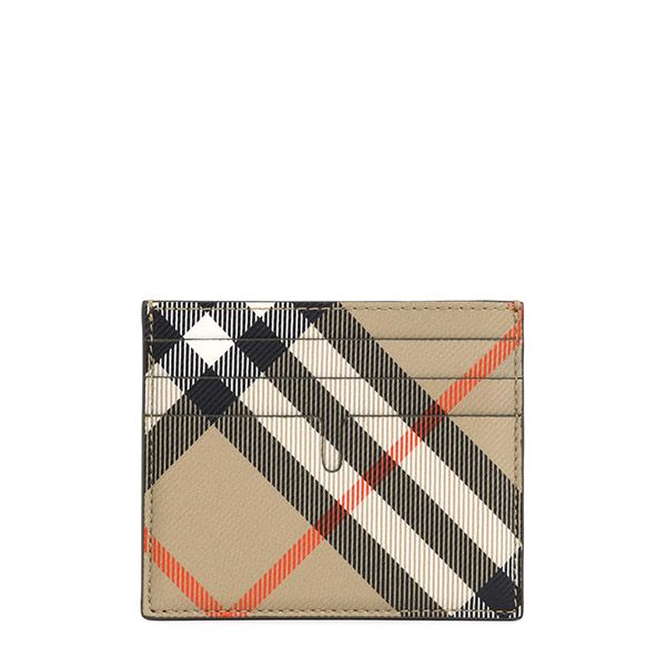 Burberry Sand Tall Check Card Wallet | 8095047