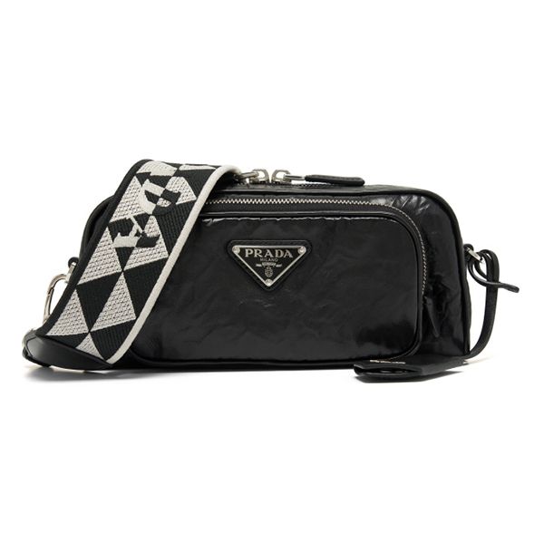 Prada Mini Antique Wrinkle Shoulder Bag 1BH198 UVL F0002