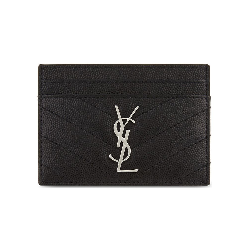 Saint Laurent Matelass Card Wallet Black 423291 BOW02 1000