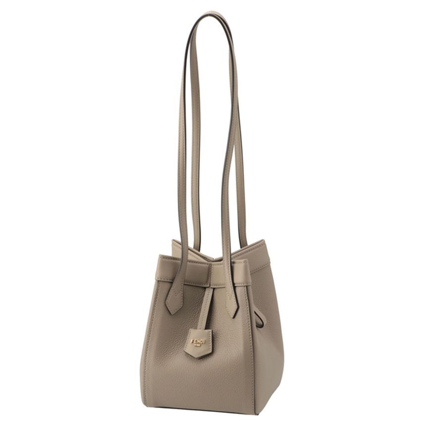 Fendi Mini Origami Shoulder Bag Dove Gray 8BS083 APZA F11WS