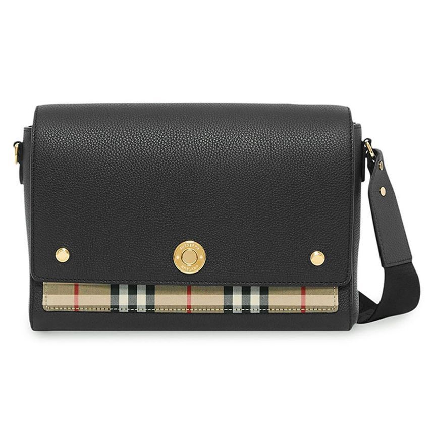 Burberry Vintage Check Crossbody Bag Black 8021110 SKU