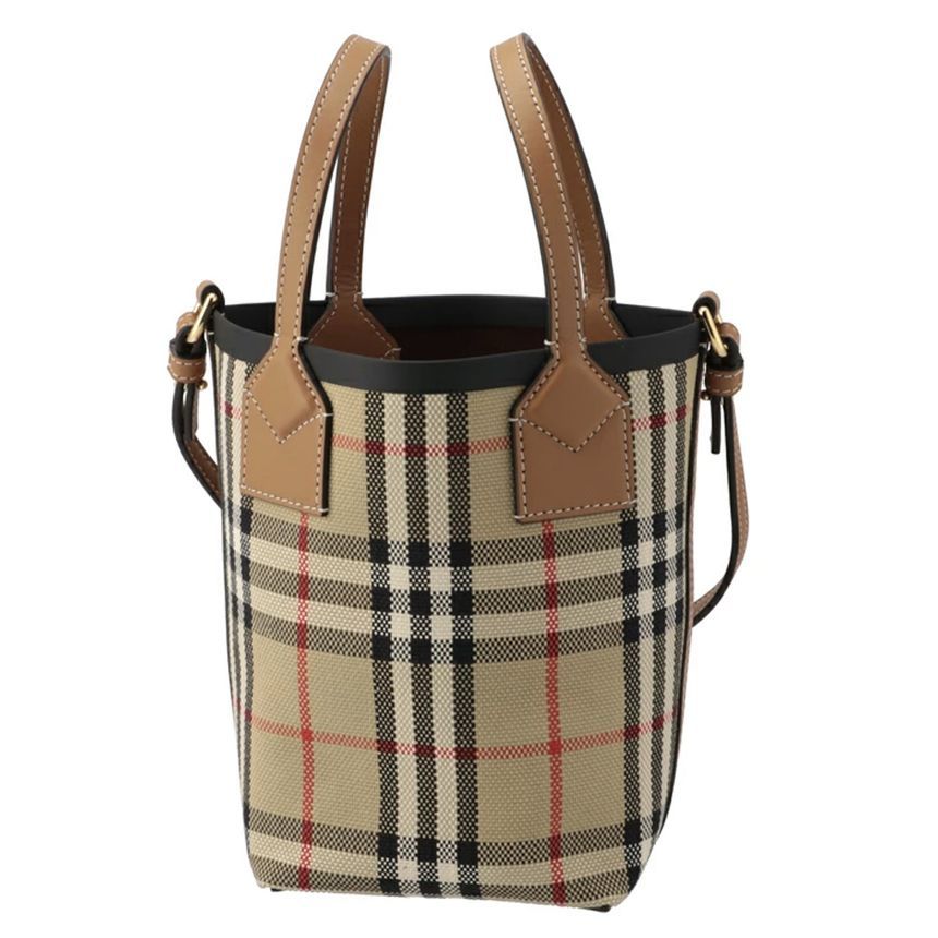 Burberry Vintage Check Mini London Tote Bag Beige 8070461
