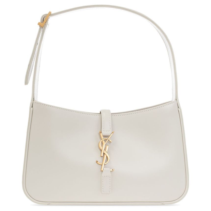 Saint Laurent Monogram Satin Hobo Bag Cream White 657228 2R20W 9207
