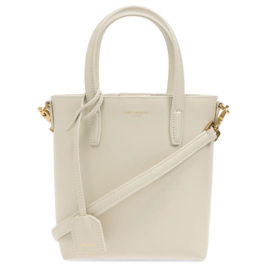 Saint Laurent Mini Toy Shopper Crossbody Bag Cream White 773995 AADDI 9207
