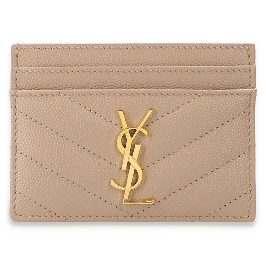 Saint Laurent Monogram Matelass Cardholder Beige 423291 BOW01 2721