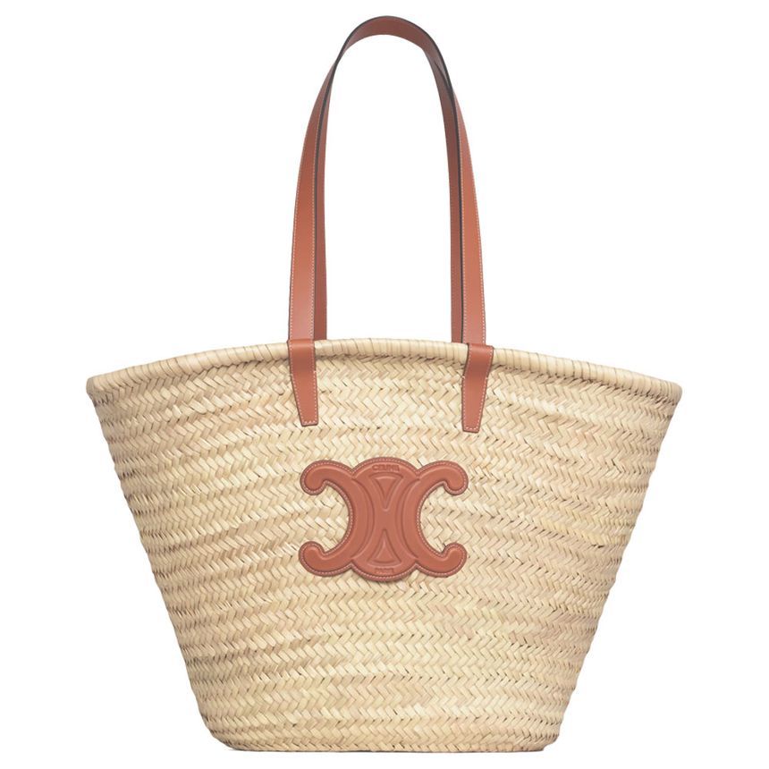 Celine Medium Raffia Tote Bag Tan 192622 EFA 04LU