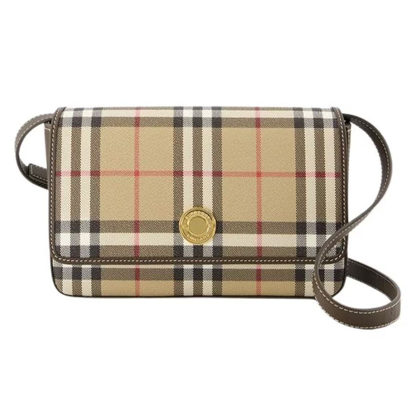 Burberry Vintage Check Hemp Shoulder Crossbody Bag 8097523