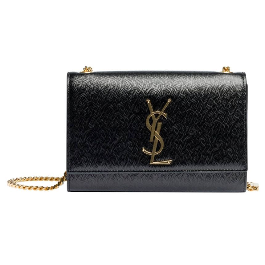 Saint Laurent Monogram New Kate Small Chain Bag Black 469390 BOW0J 1000