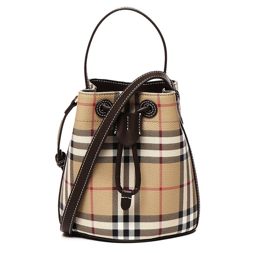 Burberry Vintage Check Tote Shoulder Bag Archive Beige 8100488 SKU