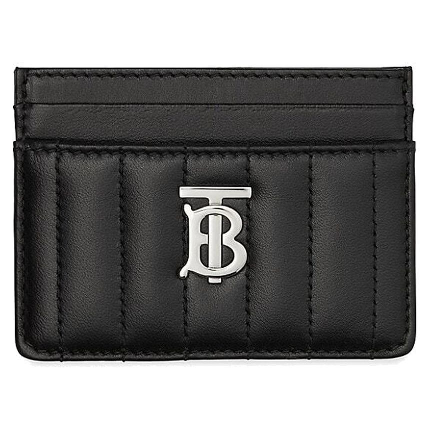 Burberry Quilted Padding Card Wallet Black 8064826