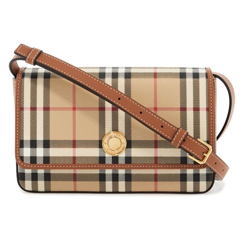 Burberry Vintage Check Hemp Shoulder Bag Archive Beige 8094435