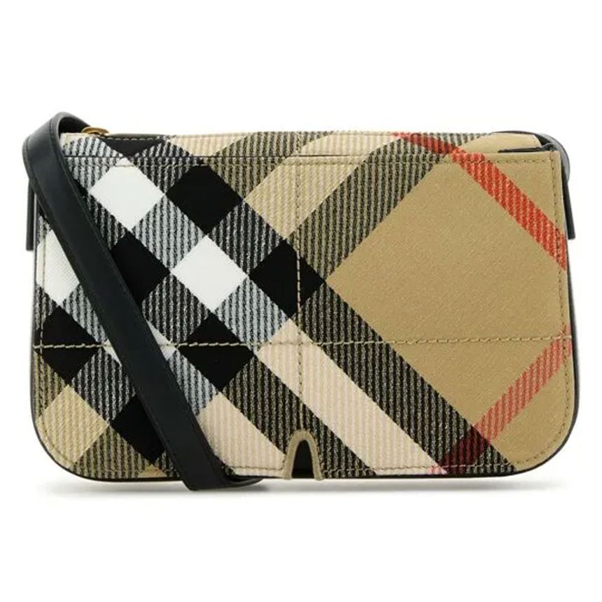 Burberry Vintage Check Snip Crossbody Bag Sand 8097354
