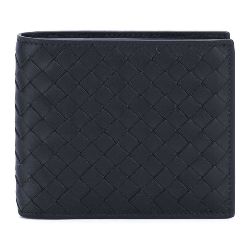 Bottega Veneta Woven Wallet Navy 113993 V4651 4013