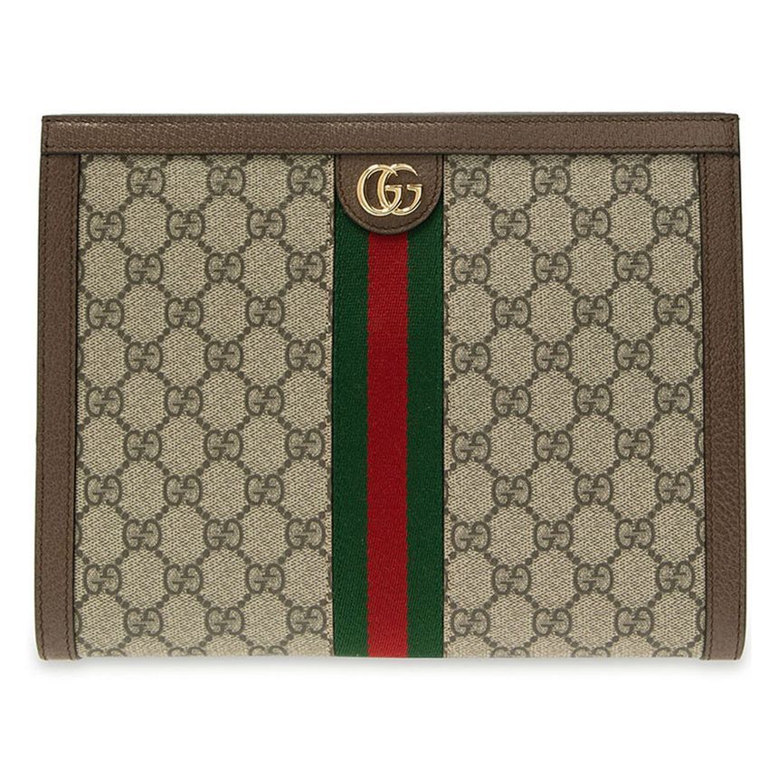 Gucci Supreme Clutch Bag Beige 625549 96IWG 8745