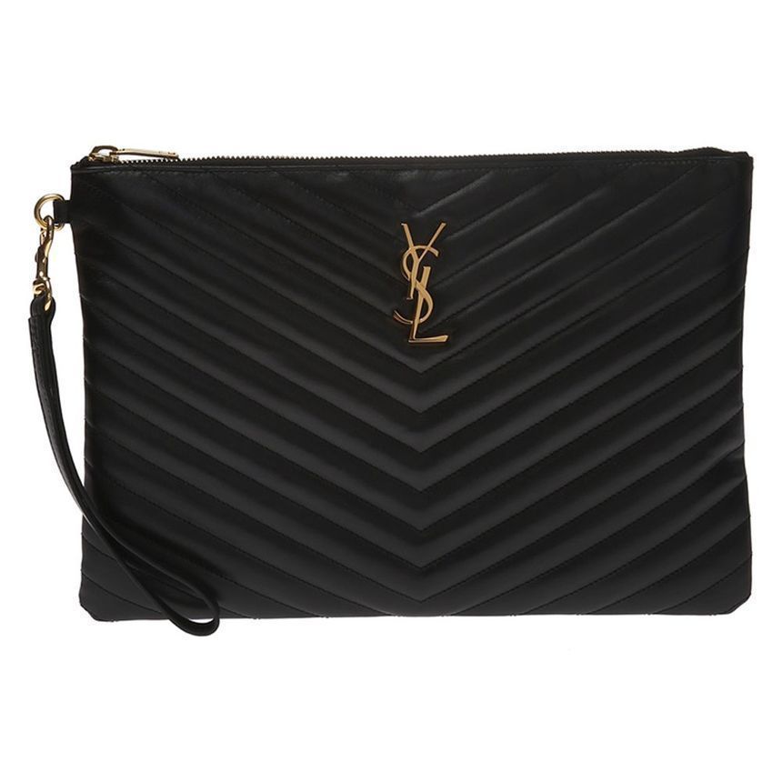 Saint Laurent Monogram Matelasse Neodium Clutch Bag Black 559193 CWU01 1000