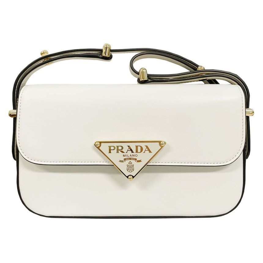 Prada Crossbody Bag in White 24FW PATTINA 1BD339 ASK F0PG7