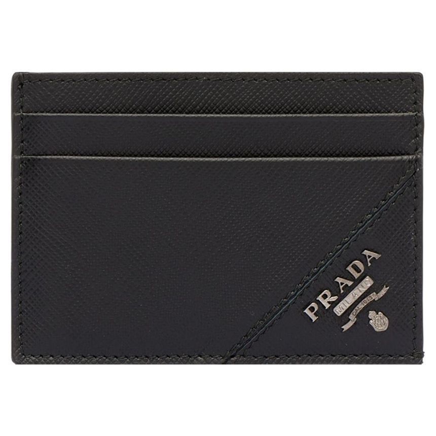 Prada Card Wallet Money Clip Black 2MC047 QME F0002