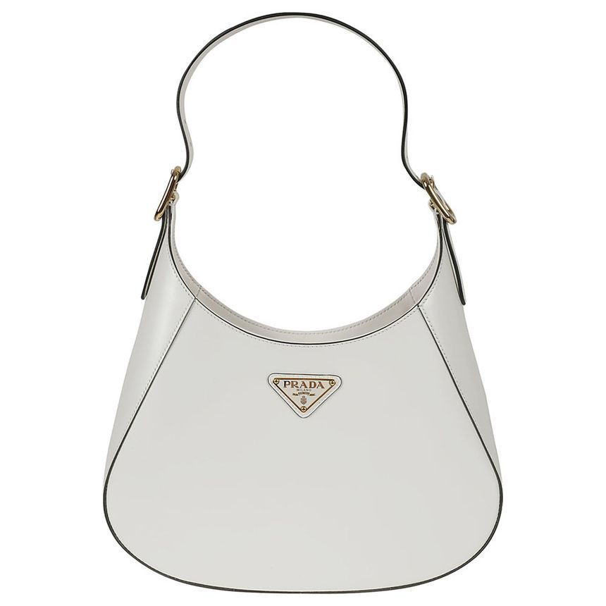 Prada White Hobo Bag 1BC179 2A3A F0PG7